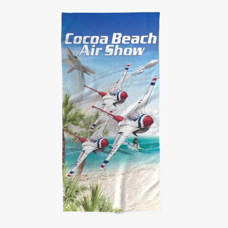 Cocoa Beach Air Show Beach Towel